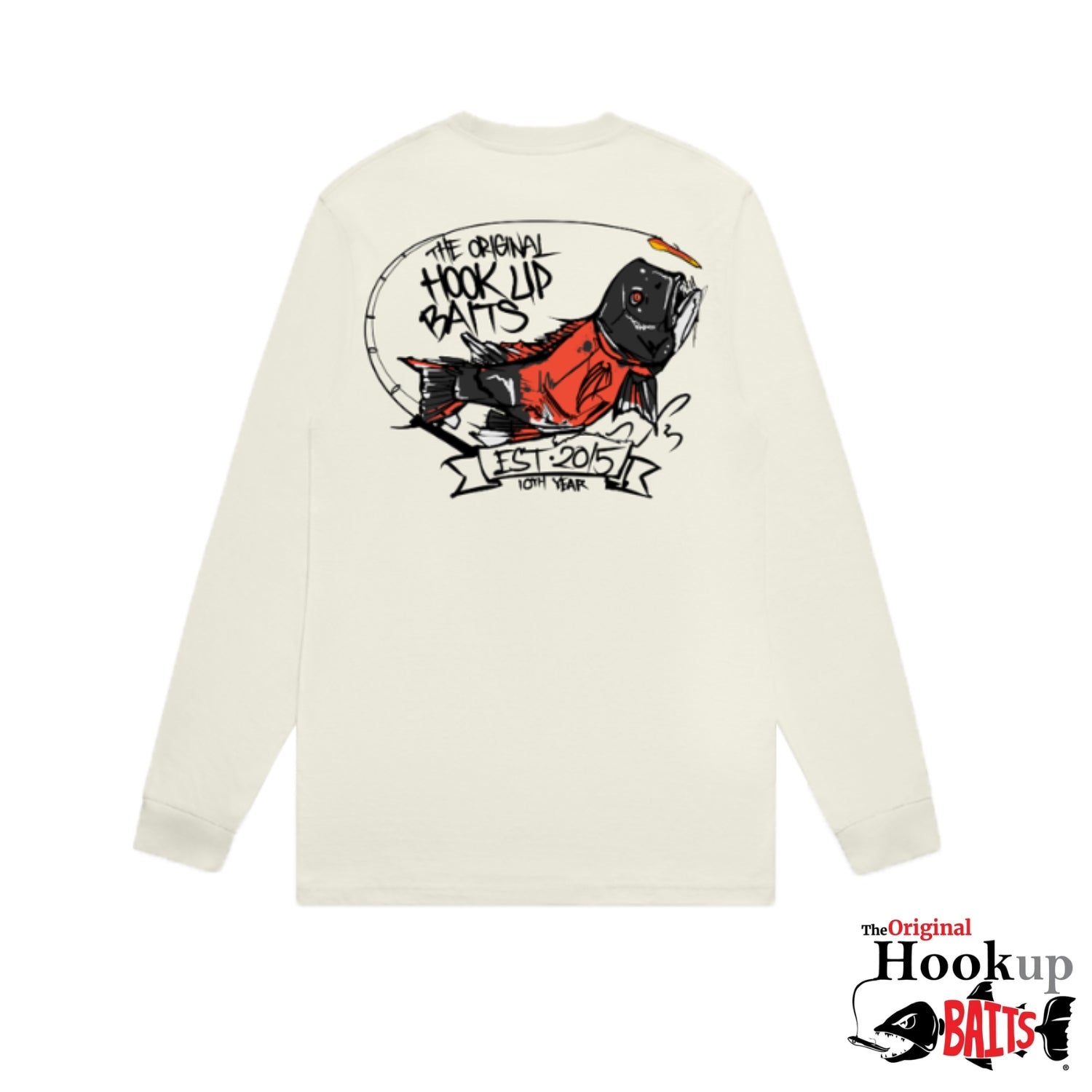 Limited Edition Chovy Art Collab - Hookup Baits Long Sleeve Shirt