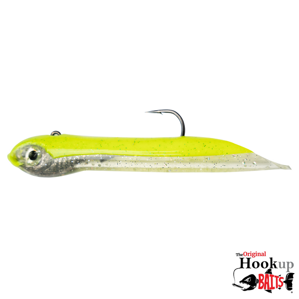 3 oz. 6" Long Glow Green Silver Bait