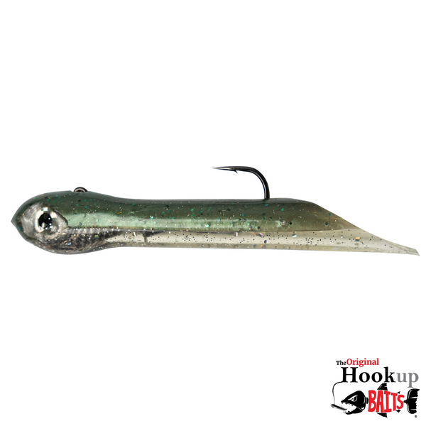 3 oz. 6" Long Sardine Green Silver Bait