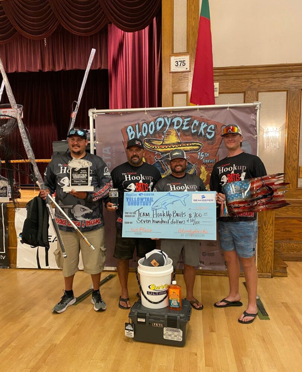 Bloodydeck 2022 Yellowtail Shoot Out-Hookup Baits takes 3rd place!
