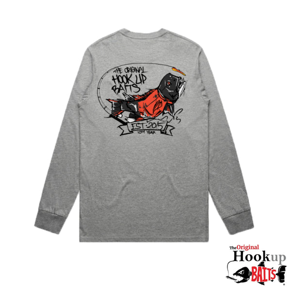 Limited Edition Chovy Art Collab - Hookup Baits Long Sleeve Shirt