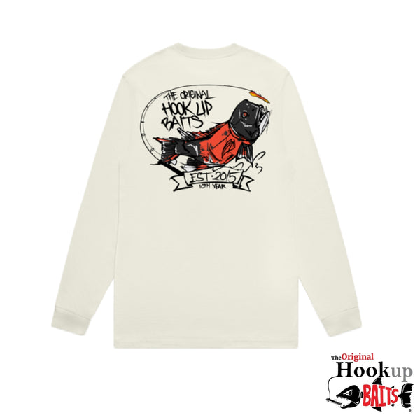 Limited Edition Chovy Art Collab - Hookup Baits Long Sleeve Shirt