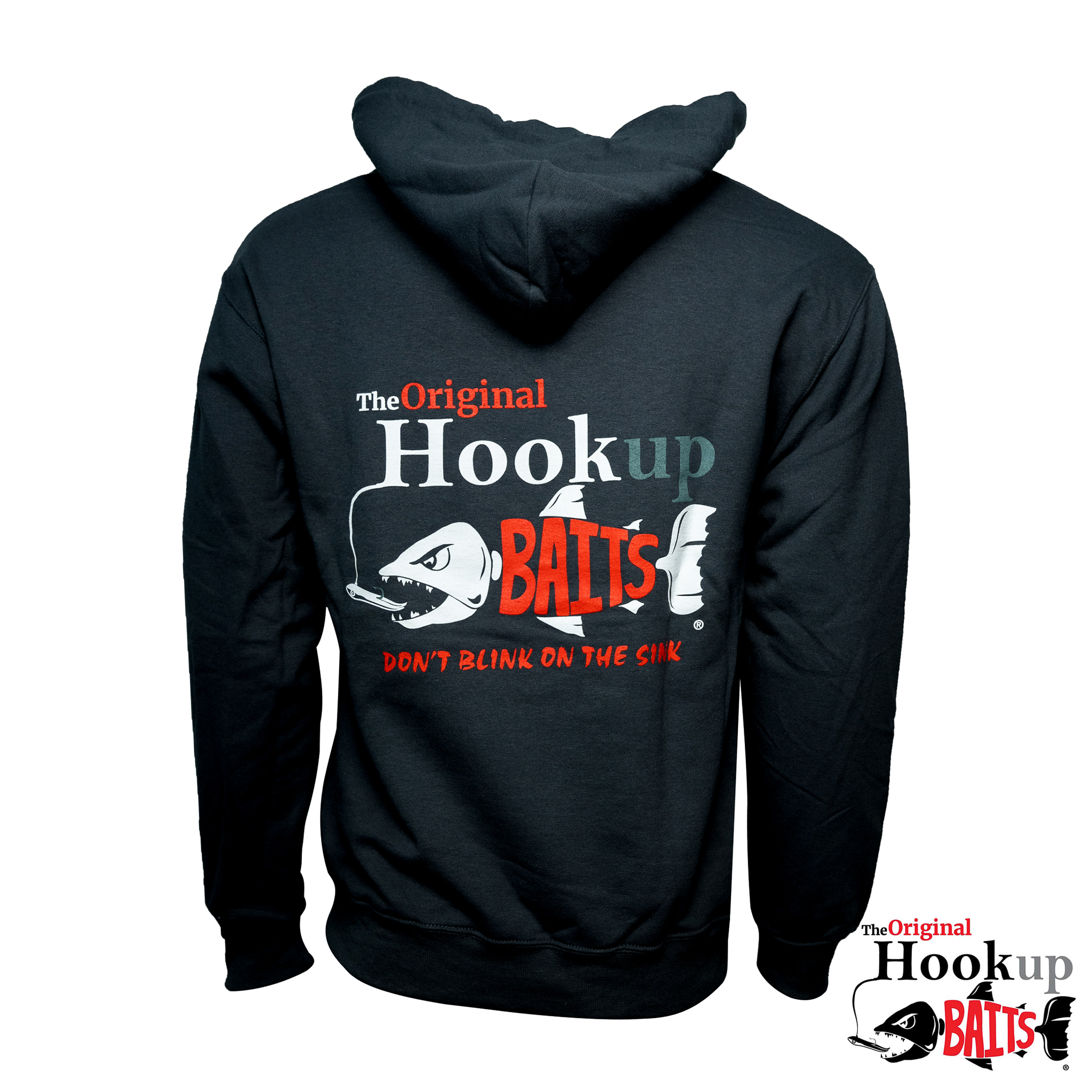 Black Hookup Baits Hoodie
