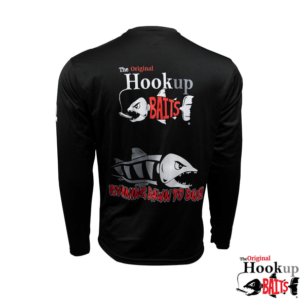 Black Hookup Baits Performance Shirt